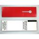 4003106  Garderobe termobillett RØD 85x51mm 1000 pr.rull 170gr